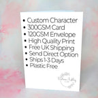 Personalised Dirty Snowman Birthday Card, Christmas Themed Birthday Card For Her