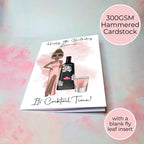 Personalised Tequila Rose Birthday Card, A5 Greeting Card For Cocktail Lovers