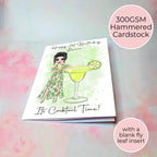 Personalised Margarita Greeting Card, End Of Term Card For Teacher