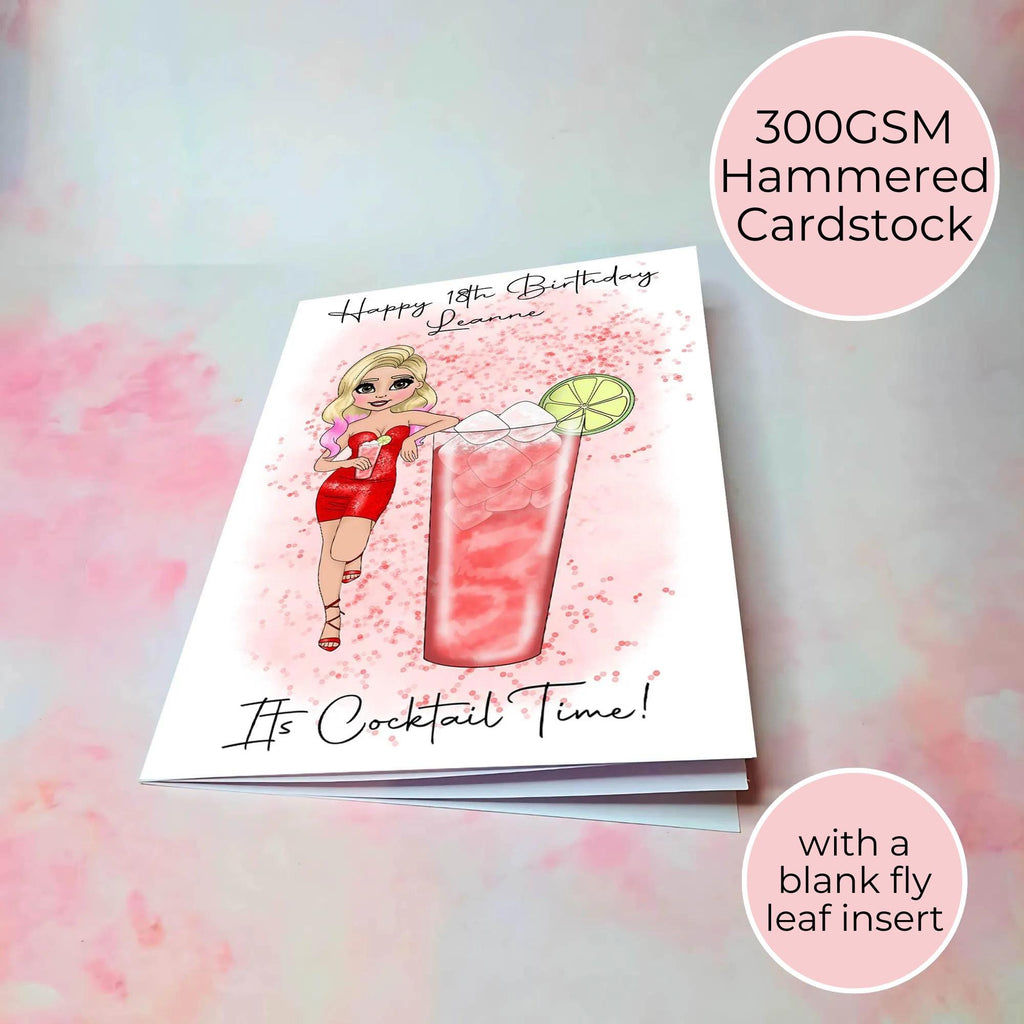 Personalised Woo Woo Milestone Birthday Card, A5 Greeting Card For Her