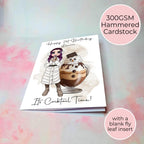 Personalised Dirty Snowman Birthday Card, Christmas Themed Birthday Card For Her