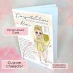Personalised French 75 Graduation Card, End Of Term Card For Graduation