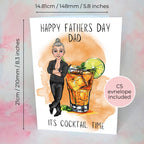 Personalised Old Cuban Father's Day Card, Custom Character Dad Greeting Card