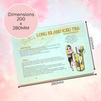 Personalised A4 Long Island Cocktail Cutting Board, Tempered Glass Chopping Board