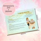 Personalised A4 Pumpkin Martini Cocktail Cutting Board, Tempered Glass Halloween Décor Chopping Board