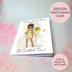 Personalised French 75 Card, A5 Birthday Card For Champagne Lover