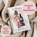 Personalised A5 Tequila Rose Spiral Notebook, Milestone Birthday Gift For Uni Student