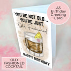 Personalised Old Fashioned A5 Birthday Greeting Card For Him