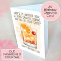 Personalised Old Fashioned A5 Birthday Greeting Card For Him