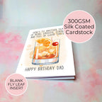 Personalised Old Fashioned A5 Birthday Greeting Card For Him