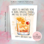 Personalised Old Fashioned A5 Birthday Greeting Card For Him