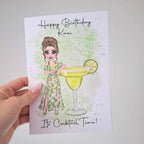 Personalised Margarita Greeting Card, End Of Term Card For Teacher