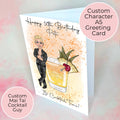 Personalised Mai Tai A5 Birthday Greeting card For Him
