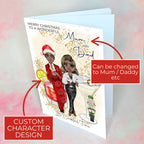 Personalised Nutcracker Christmas Cocktail Card for Mum And Dad