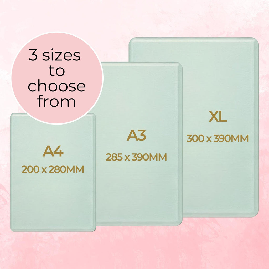 Personalised Vodka Girl Tempered Glass Cutting Board, A4 Cutting Board Housewarming Gift