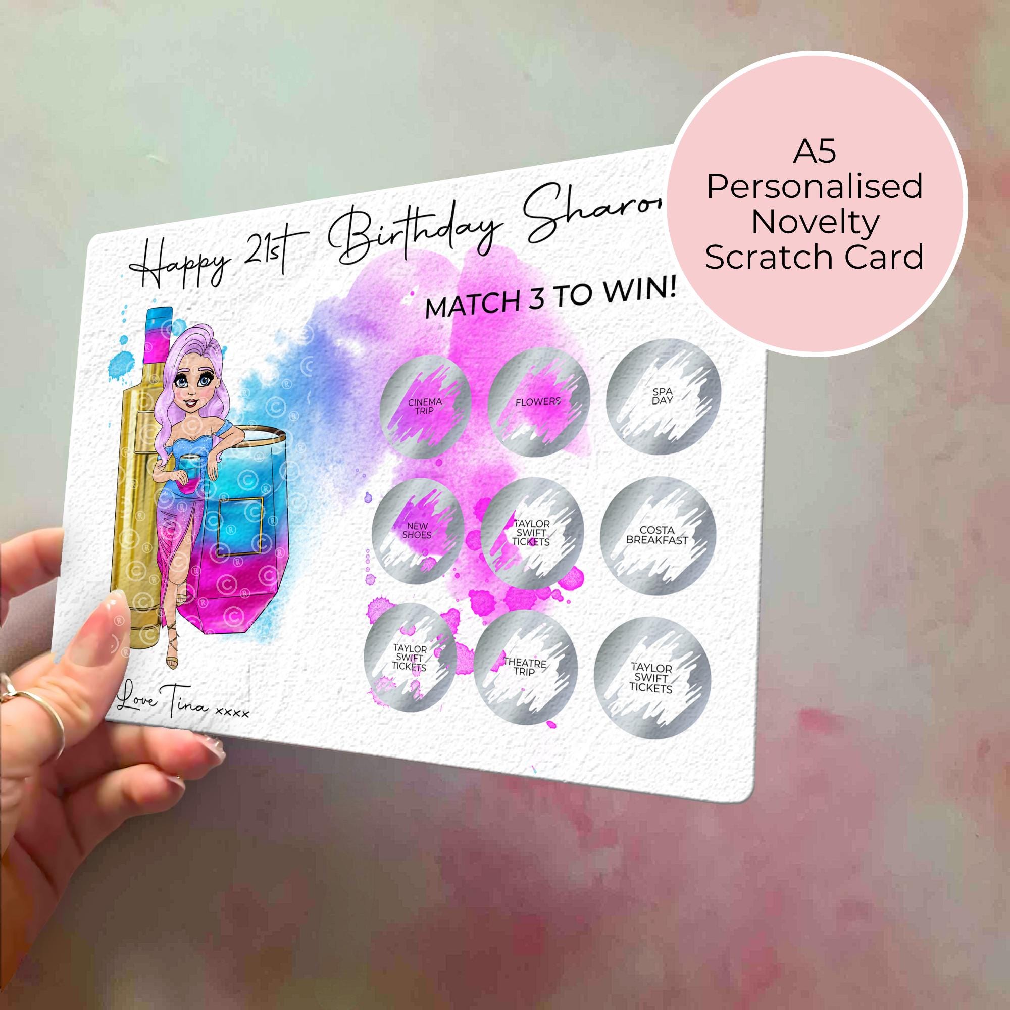 AU Vodka Personalised Scratch Card Reveal #SC