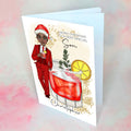 Personalised Santa Christmas Cocktail Card for A Special Son
