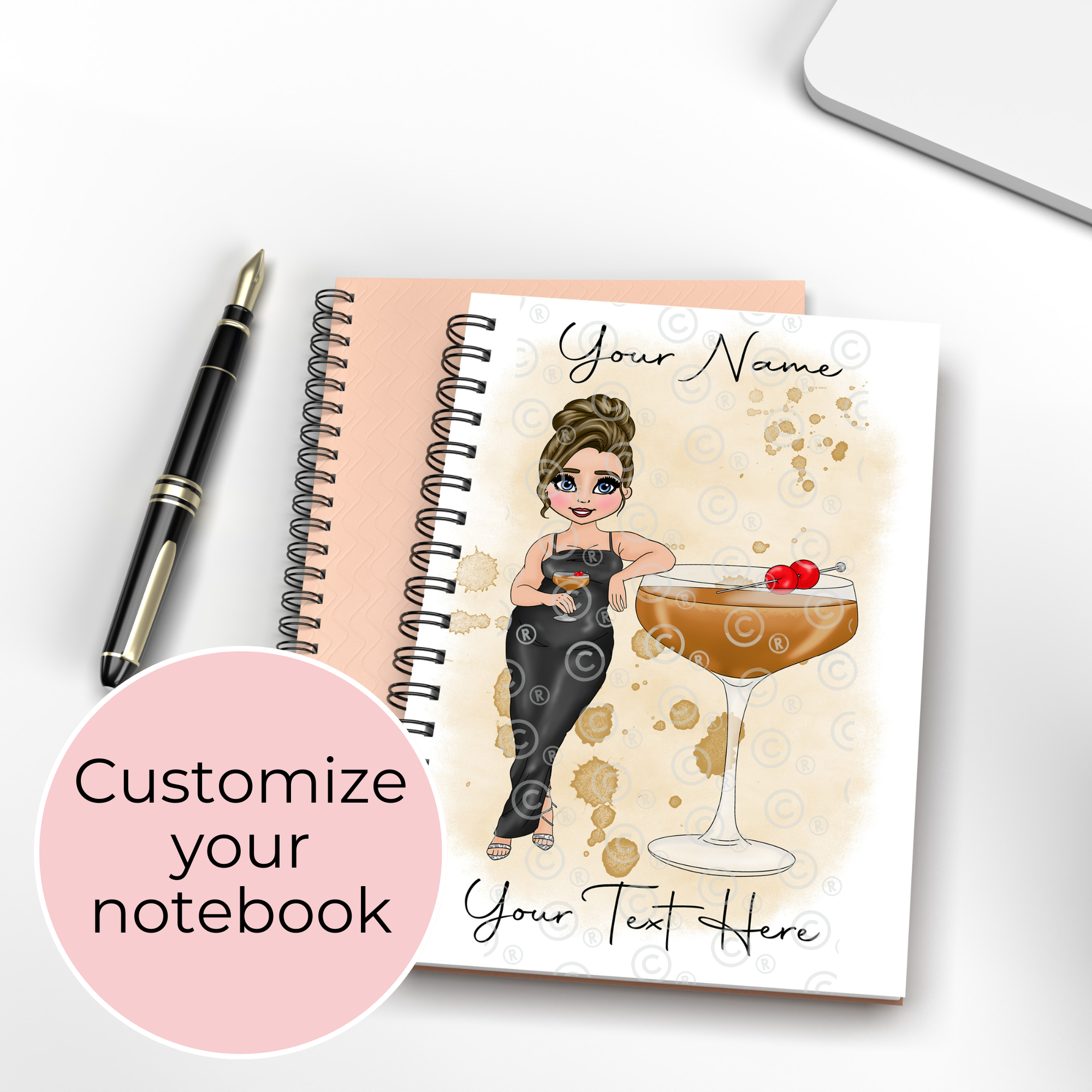 Personalised Manhattan A5 Spiral Notebook, End Of Term Teacher Gift