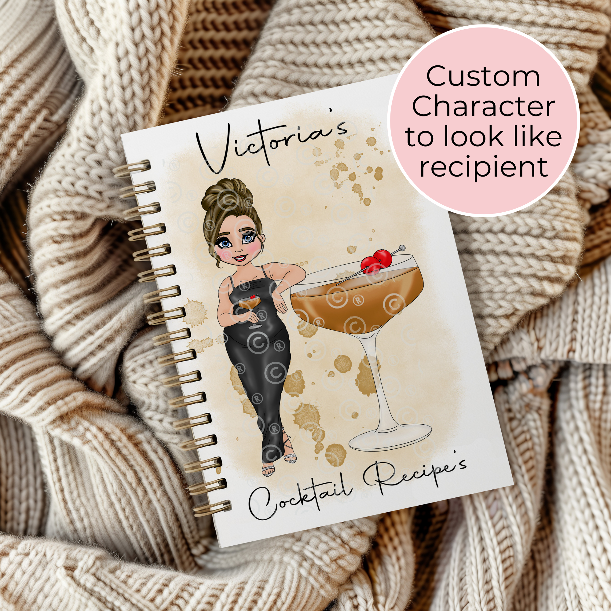 Personalised Manhattan A5 Spiral Notebook, End Of Term Teacher Gift